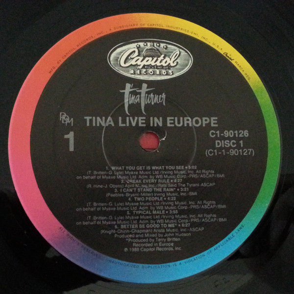 Tina Live In Europe