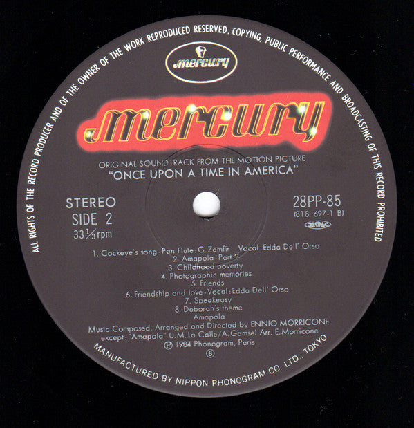 Once Upon A Time In America (Original Motion Picture Soundtrack) = ワンス・アポン・ア・タイム・イン・アメリカ