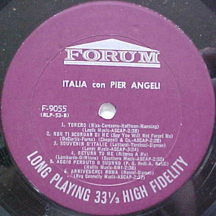 Italia Con Pier Angeli