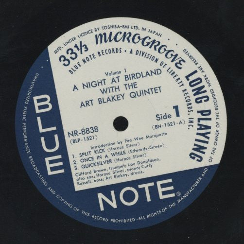 A Night At Birdland, Volume 1