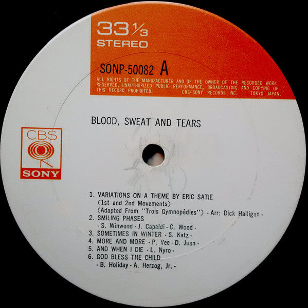 Blood, Sweat And Tears