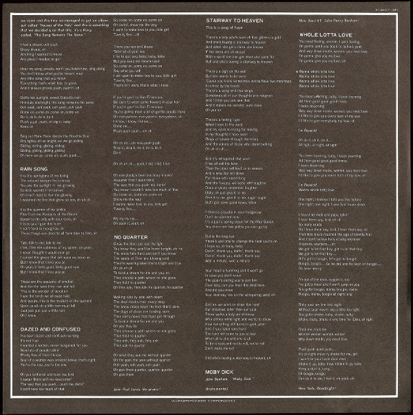 The Soundtrack From The Film The Song Remains The Same