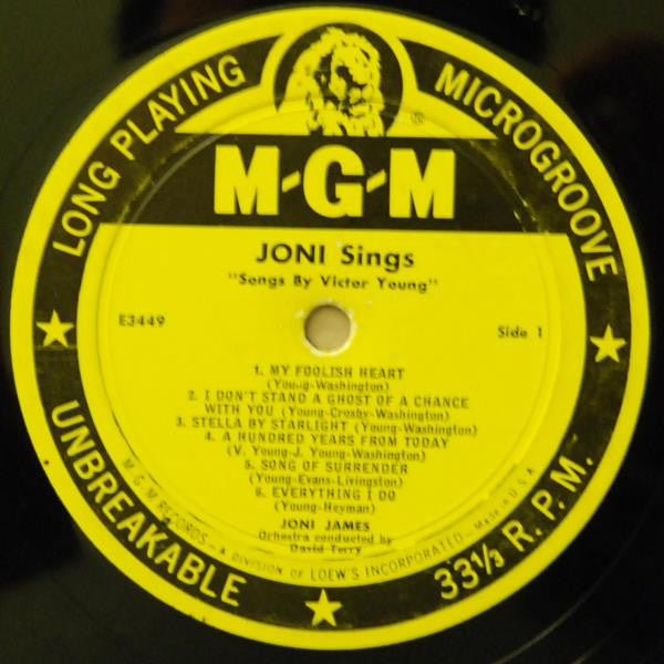 Joni Sings Songs By Victor Young And Songs By Frank Loesser