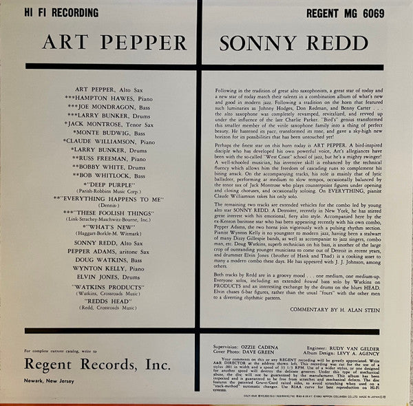 Art Pepper & Sonny Redd
