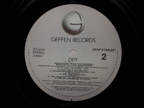 "Cats" (Selections From The Original Broadway Cast Recording)