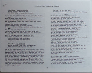 Really! The Country Blues 1927-1933