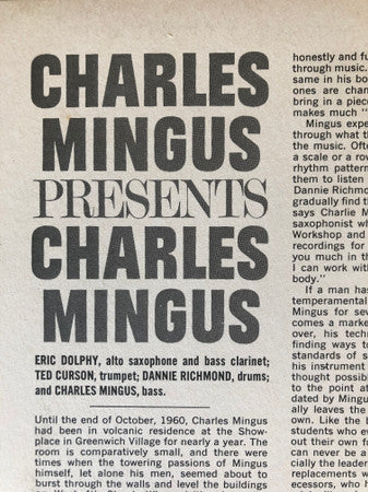 Presents Charles Mingus
