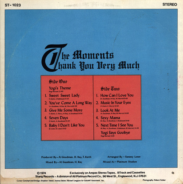 Release: Those Sexy Moments-Vinyl-US-1974-ST-1023-1834250