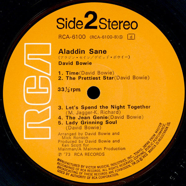 Aladdin Sane = アラジン · セイン