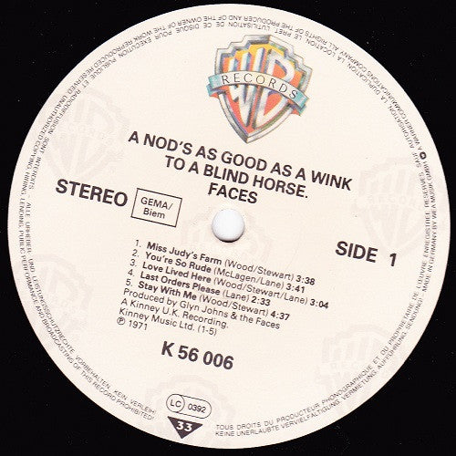 A Nod's As Good As A Wink... To A Blind Horse