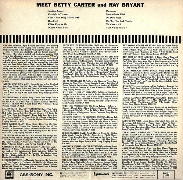 Meet Betty Carter And Ray Bryant