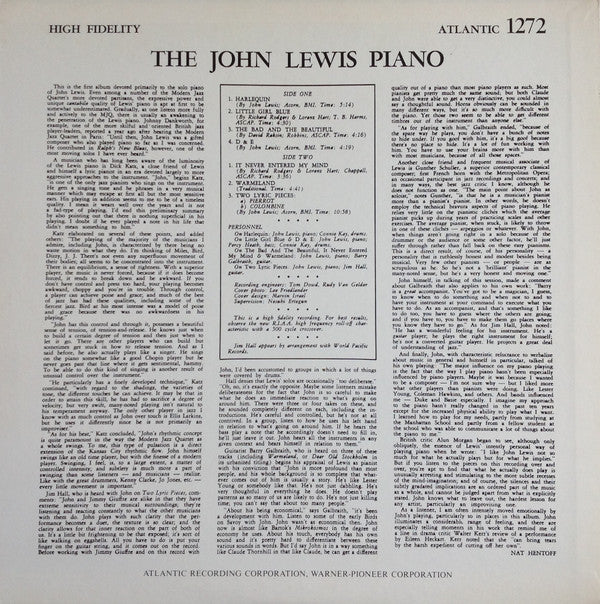 The John Lewis Piano = ジョン・ルイス・ピアノ
