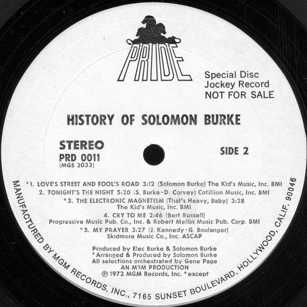 The History Of Solomon Burke