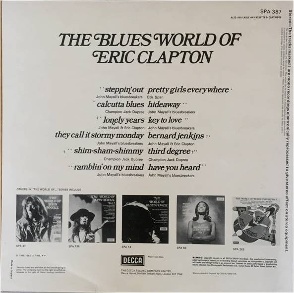 The Blues World Of Eric Clapton