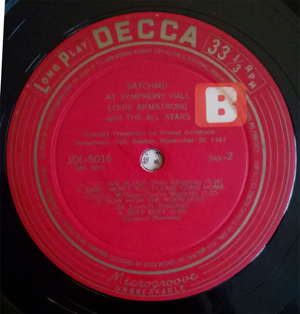 Satchmo At Symphony Hall Vol. 1