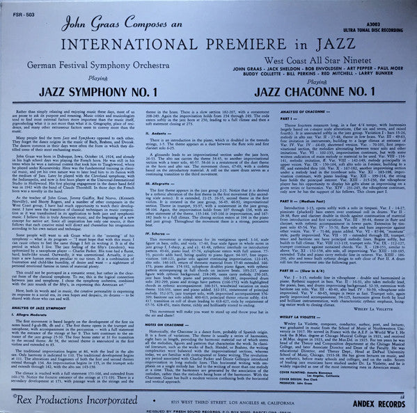International Premiere In Jazz