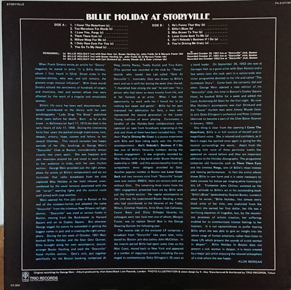 Billie Holiday At Storyville