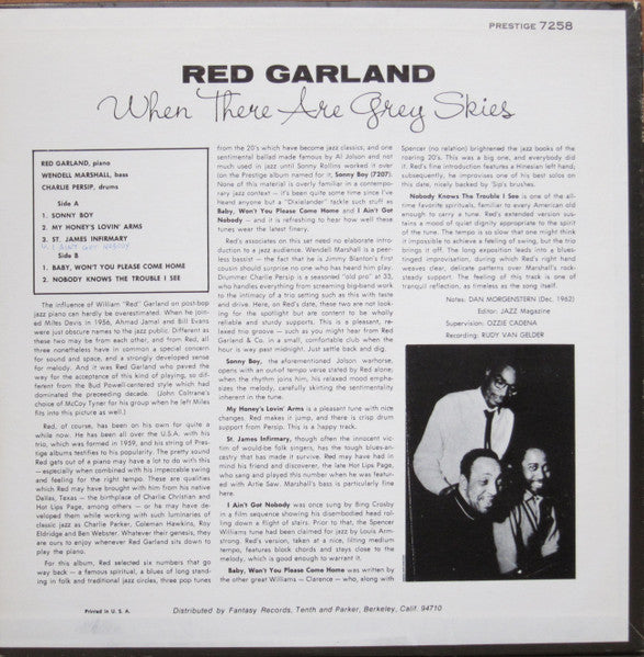 When There Are Grey Skies