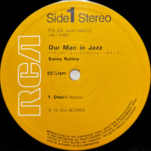 Our Man In Jazz = アワ・マン・イン・ジャズ