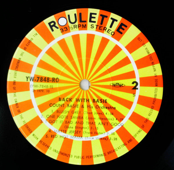 Back With Basie (More Hit Performances Of The '60's)