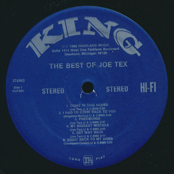 The Best Of Joe Tex