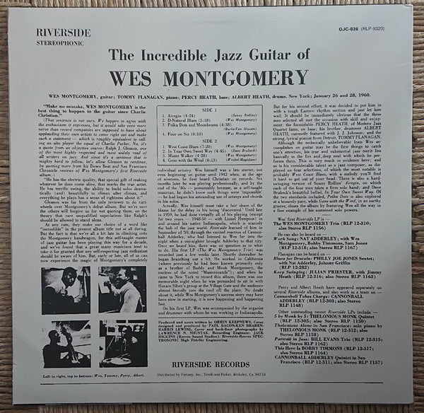 The Incredible Jazz Guitar Of Wes Montgomery