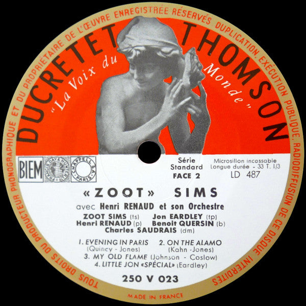 Zoot Sims Avec Henri Renaud Et Son Orchestre Et Jon Eardley