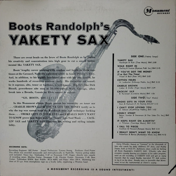 Boots Randolph's Yakety Sax!