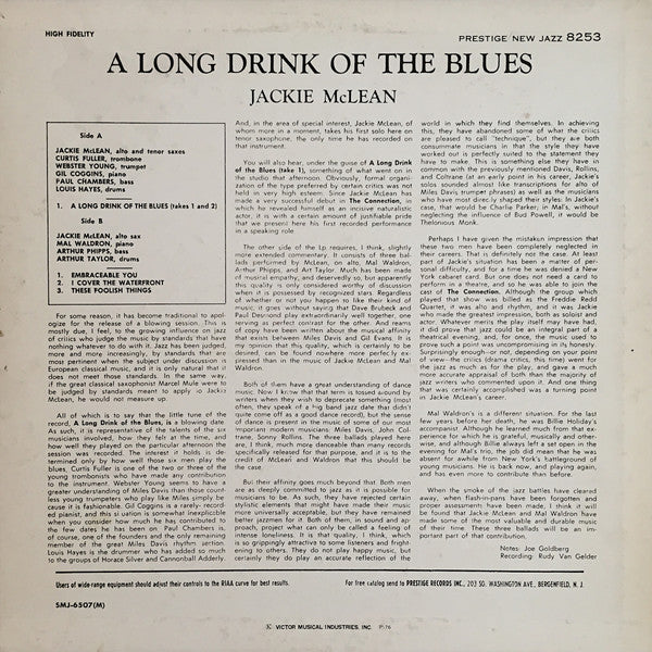 A Long Drink Of The Blues