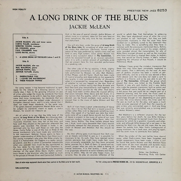 A Long Drink Of The Blues