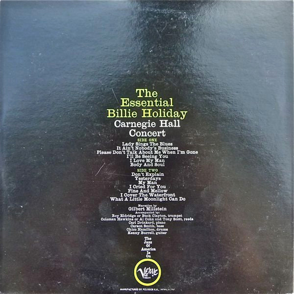 The Essential Billie Holiday (Carnegie Hall Concert)
