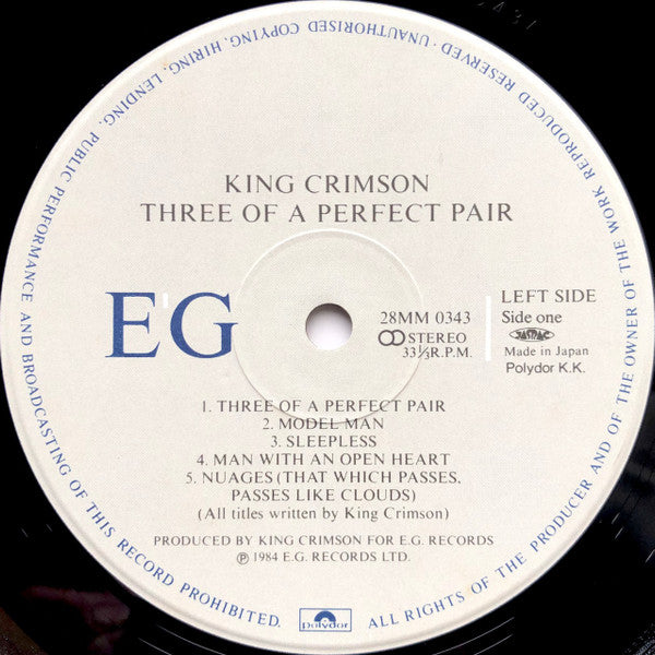 Three Of A Perfect Pair = スリー・オブ・ア パーフェクト・ペアー