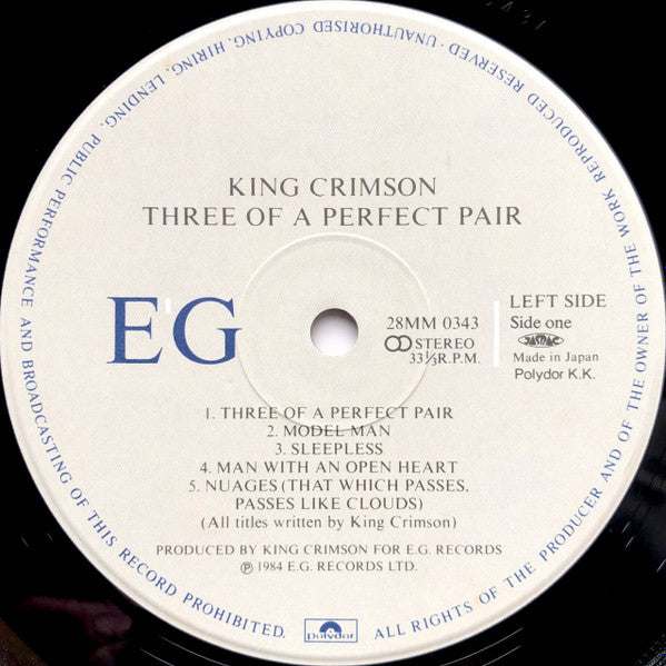 Three Of A Perfect Pair = スリー・オブ・ア パーフェクト・ペアー