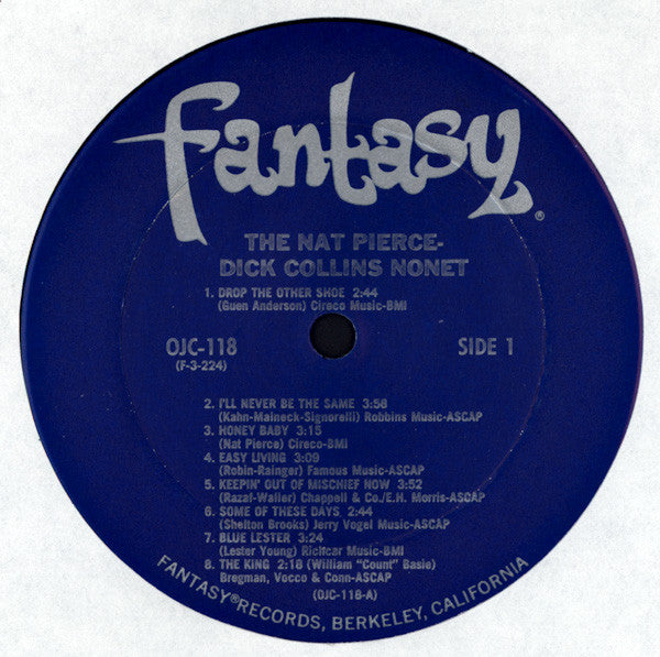 The Nat Pierce-Dick Collins Nonet / The Charlie Mariano Sextet