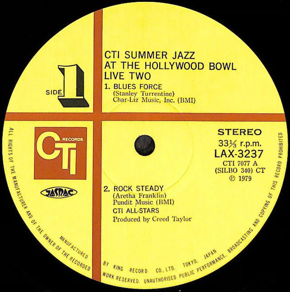 CTI Summer Jazz At The Hollywood Bowl Live Two