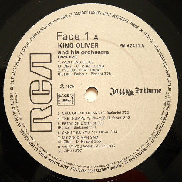 Jazz Tribune No.6: King Oliver And His Orchestra (1929-1930)