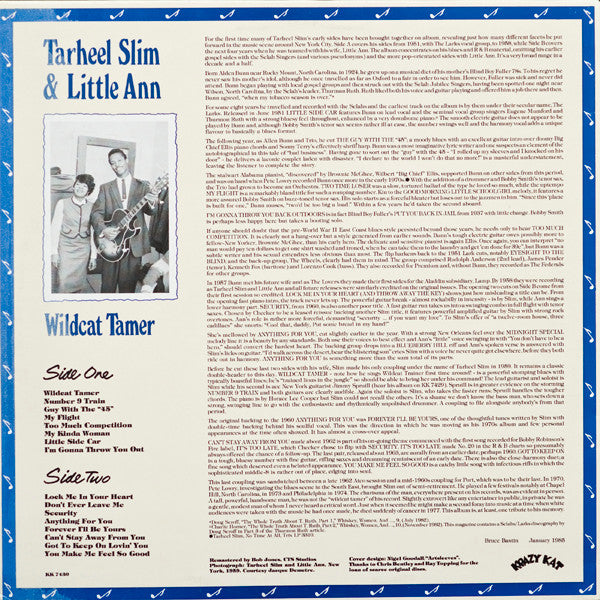 Wildcat Tamer 1951-1962