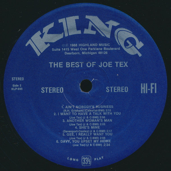 The Best Of Joe Tex
