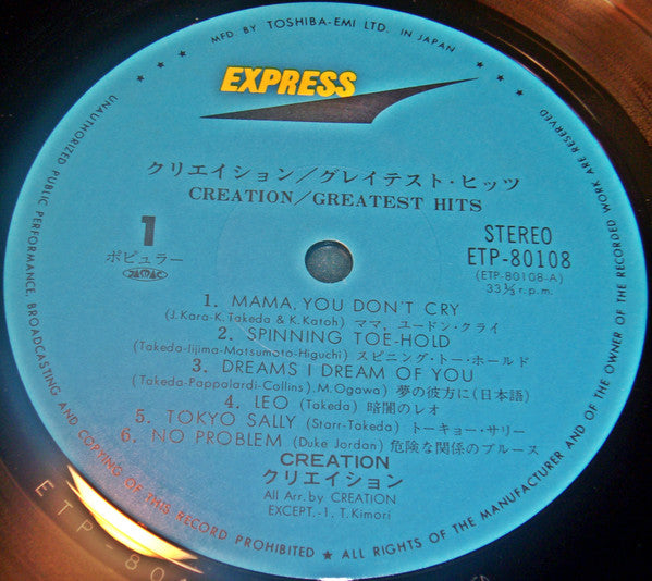 Creation Greatest Hits