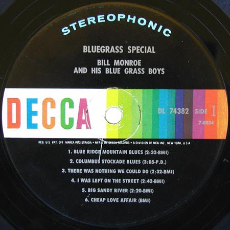 Bluegrass Special!