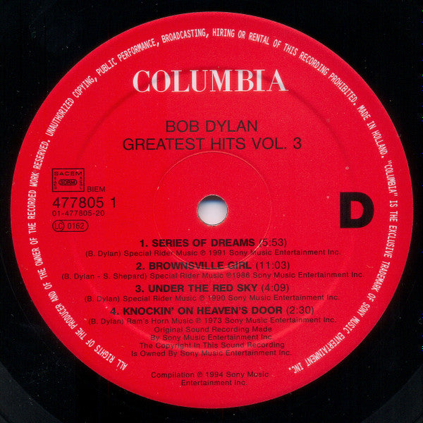 Bob Dylan's Greatest Hits Volume 3