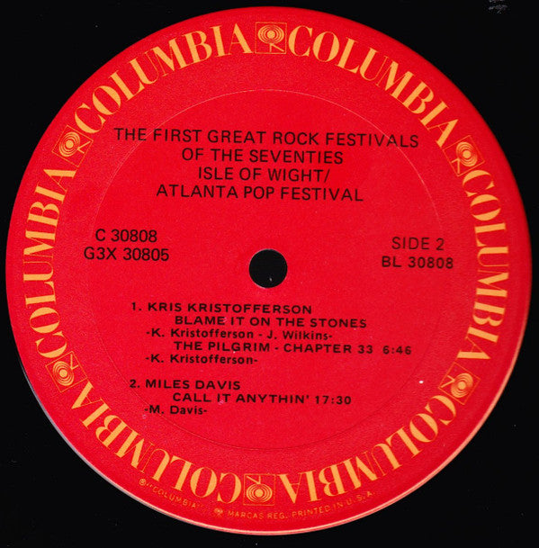 The First Great Rock Festivals Of The Seventies - Isle Of Wight / Atlanta Pop Festival
