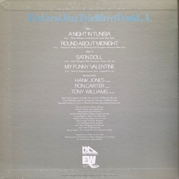 The Great Jazz Trio Direct From L.A.