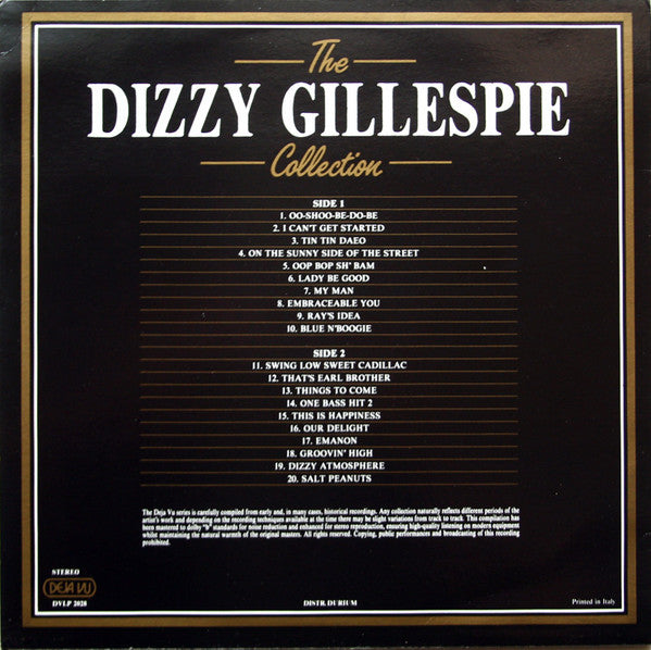 The Dizzy Gillespie Collection - 20 Golden Greats