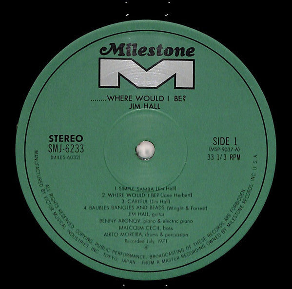 ...Where Would I Be?