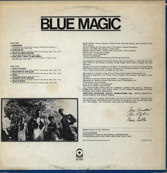 Release: Blue Magic-Vinyl-US-1974-SD 7038-6957640