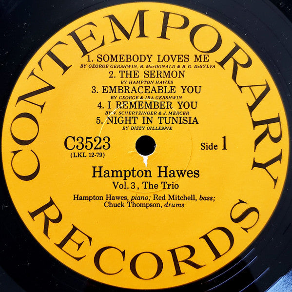 Everybody Likes Hampton Hawes, Vol. 3: The Trio