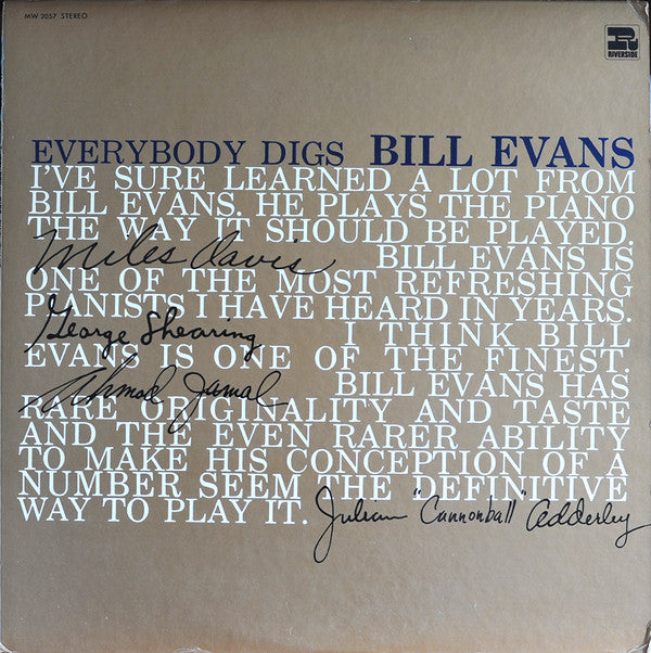 Everybody Digs Bill Evans