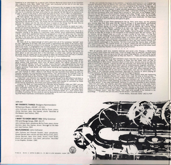 Selflessness Featuring My Favorite Things = セルフレスネス