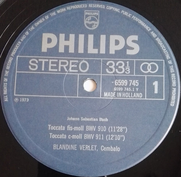 Sämtliche Toccaten = The Complete Toccatas, BWV 910-916 / Präludium (Fantasie) = Prelude (Fantasy), BWV 922 / Chromatische Fantasie Und Fugue = Chromatic Fantasy And Fugue, BWV 903